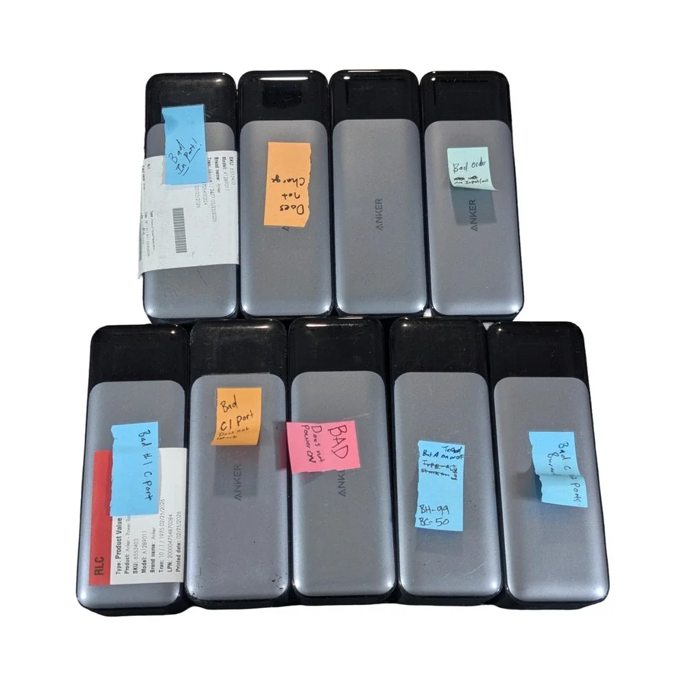 BbAP (Lot Of 9) Anker 737 Power Bank 140W Max Fast Charge 24kmAh (Parts Only)